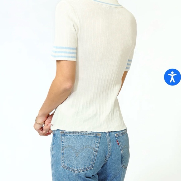 Greylin Bruna Knit Collared Top - Brand New with tags - Picture 9 of 12